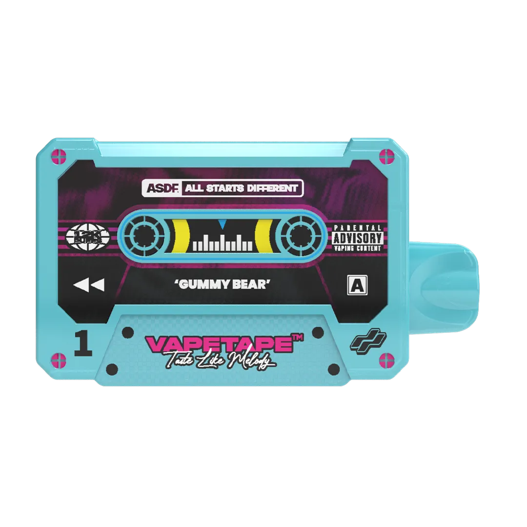 Shop Prime Vape Malaysia ASDF Vapetape 12K Screen nicotine vape Prime Vape Gummy Bear Flavor Flavour 购买马来西亚ASDF 一次性电子烟小熊软糖口味超低优惠价