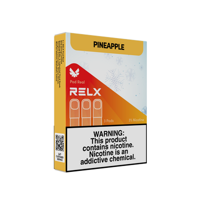 RELX Malaysia MY Pod Real 3 Pods Pack Pineapple Package Price RM32 悦刻马来西亚雾化弹3颗装菠萝3%尼古丁价格32马币