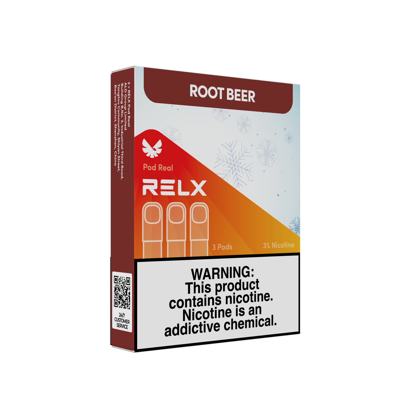 RELX Malaysia MY Pod Real 3 Pods Pack Root Beer Package Price RM32 悦刻马来西亚雾化弹3颗装沙士汽水3%尼古丁价格32马币