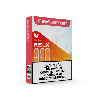 RELX Malaysia MY Pod Real 3 Pods Pack Strawberry Burst Package Price RM32 悦刻马来西亚雾化弹3颗装草莓3%尼古丁价格32马币