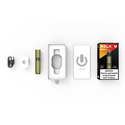 RELX Malaysia MY Infinity 2 Device Vape Pen Green Navy Diagram