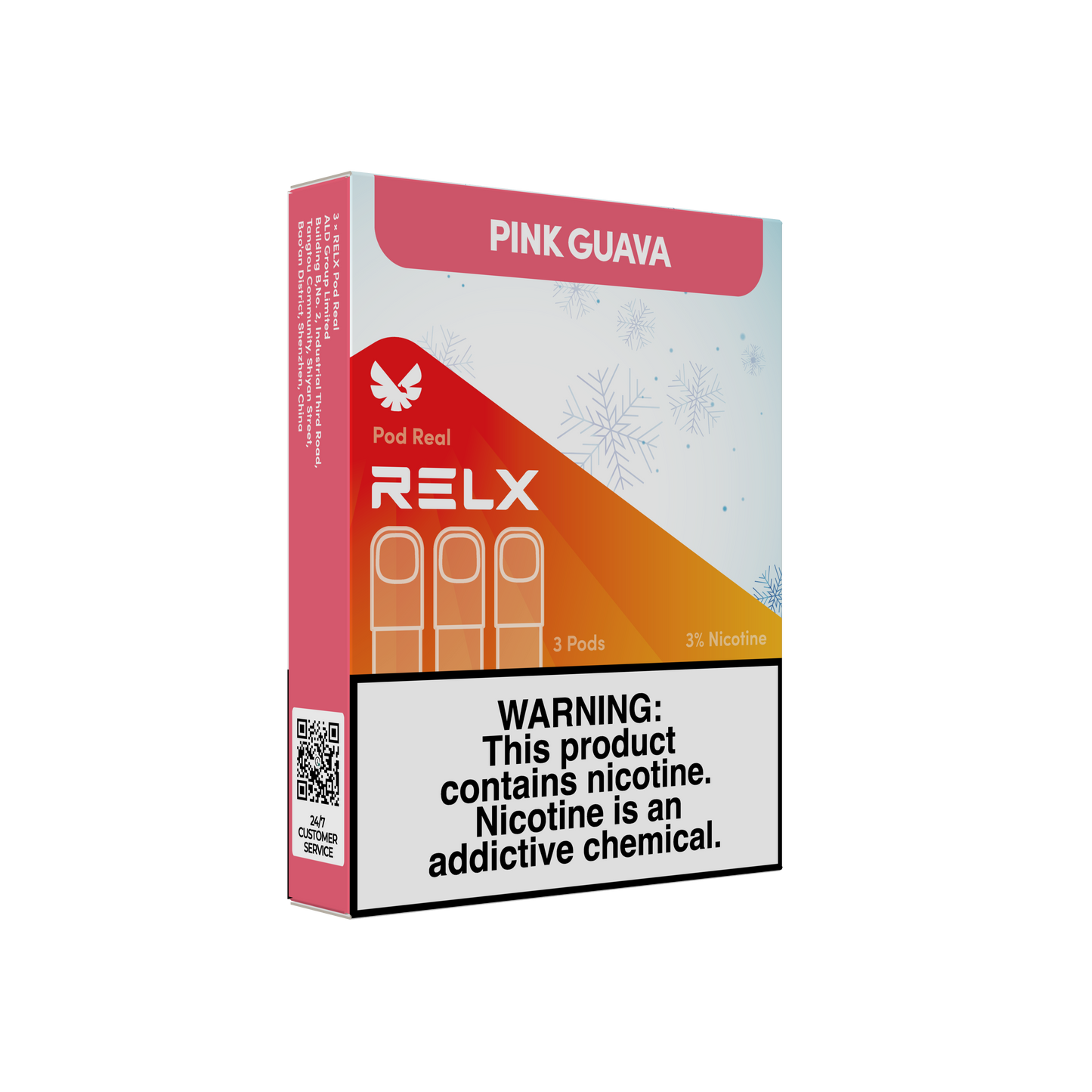 RELX Malaysia MY Pod Real 3 Pods Pack Pink Guava Package Price RM32 悦刻马来西亚雾化弹3颗装番石榴3%尼古丁价格32马币