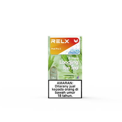 RELX MY Pod Pro 2 Longjing Ice Tea Package Price RM15 悦刻雾化弹1颗装高凉铁龙井茶3%尼古丁价格15马币