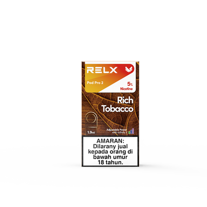 RELX Malaysia Official MY Pod Pro 2 Rich Tobacco Package Price RM15 悦刻雾化弹1颗装古巴雪茄5%尼古丁价格15马币