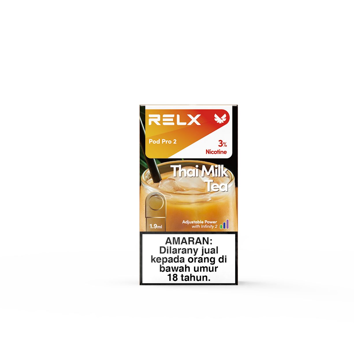 RELX Malaysia Official MY Pod Pro 2 Thai Milk Tea Package Price RM15 悦刻雾化弹1颗装泰式奶茶3%尼古丁价格15马币