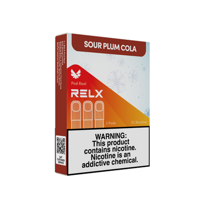 RELX Malaysia MY Pod Real 3 Pods Pack Sour Plum Cola Package Price RM32 悦刻马来西亚雾化弹3颗装咸柠乐3%尼古丁价格32马币